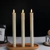 6PCS With Remote Electronic Candles Melting Candle Drops Design Remote-Control Candle Light  Night