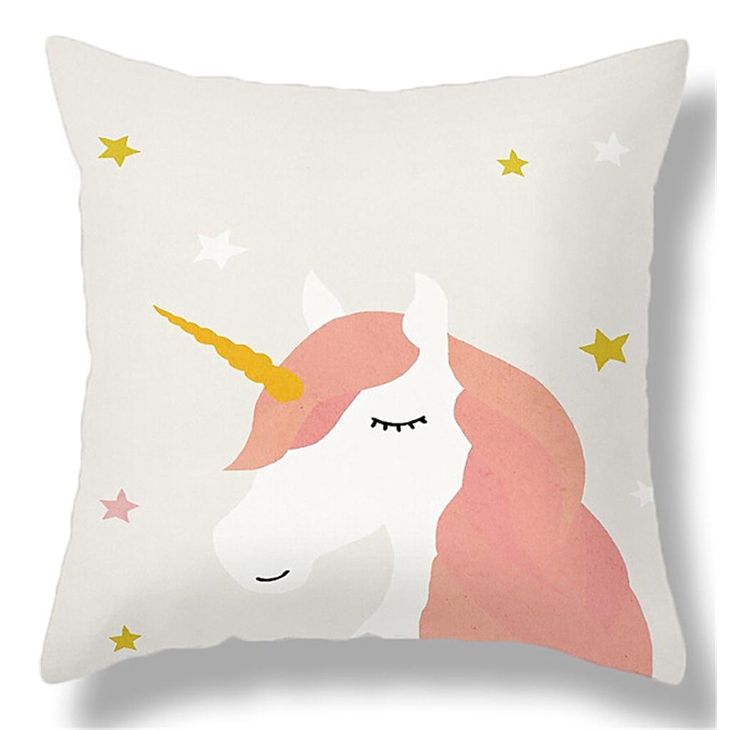 Cute Pillowcase Lumbar  Sofa Cushion Cover