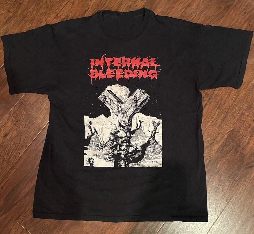 New Internal Bleeding Rock Music Band Short Sleeve Black S to 5XL Shirt LL1015 Unisex T-Shirt L