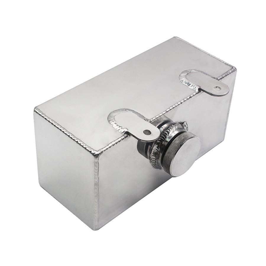 Nádržka ostřikovače čelního skla Hliníková slitina Leštěná Nádržka pro rozprašování intercooleru 2 litry