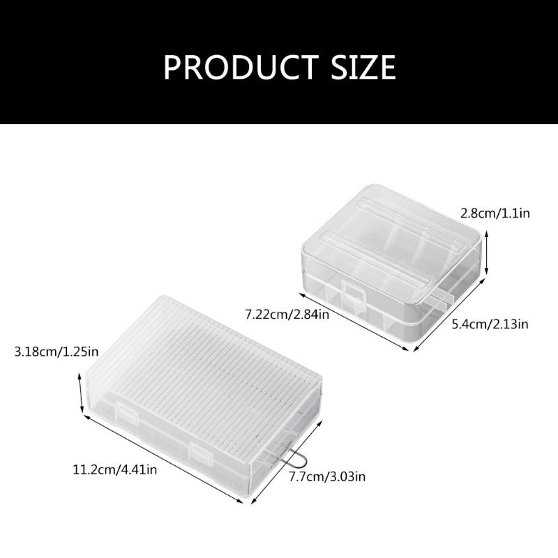 Convenient Battery Storage Case for 26650 Batteries Secure &Organize Batteries with This Plastic Storage Case Box