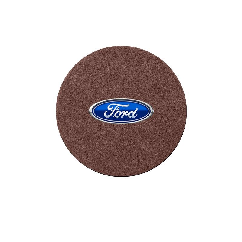 Badge Car Cup Coaster Waterproof Non-Slip Sift-Proof Spill Saucer For Ford F150 Focus Ranger Fiesta Transit Mustang Mondeo MK2 MK3 Fusion