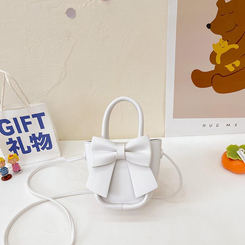 Adorable Mini Pu Crossbody Bag For Kids With Cute Bow Design And Stylish Color Options
