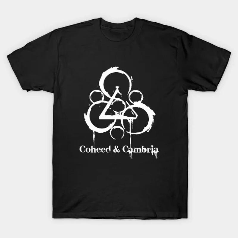 90S Coheed And Cambria Band Basic Logo Black T Shirt Full Size S 5Xl