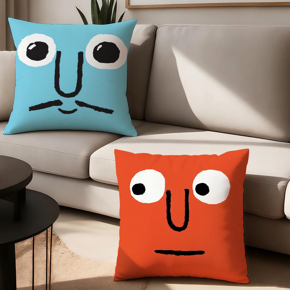 Art J-Jean J-Jullien Pillow Case Office Cushions Suitable For Sofa Car Bedroom Decorative Cushion Cover