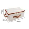 Collapsible Storage Box with Lid for Clothes Organization Large Capacity Foldable Design for Under Bed or Shelf Storage