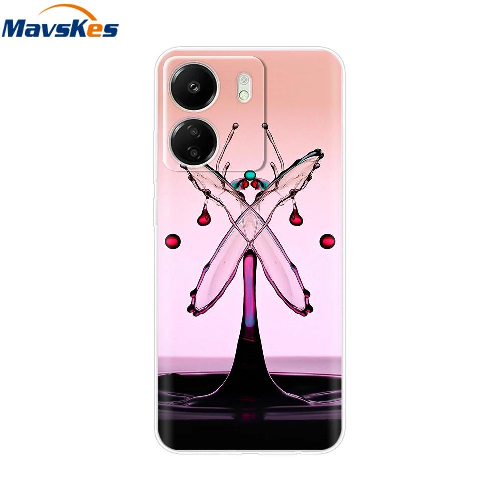 For Xiaomi Poco C65 Cases For Xiaomi Poco C65 Fashion Clear Soft Silicone Phone Cases TPU Fundas for PocoC65 c 65 Coque Bumper