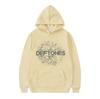 Mote Punk Metal Rock Band Deftones Hettegenser Blomster Burst Print Sweatshirt Unisex kvinner Vintage Casual Pullover Streetwear Par
