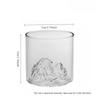 5 Oz 3D Guanshan Whiskey Glass Set Transparent Crystal Cup Suitable for Drinking Whiskey Cognac Cocktail Ice Wine Glass