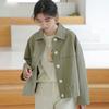Women's Thin Casual Jacket Loose Spring Style Korean Style Literary Versatile Cargo Jacket Long Sleeve Top