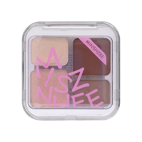 3d Highlighter Eyeshadow Contour Bronzer Palette Makeup Long-lasting Waterproof 3D Nose Shadow