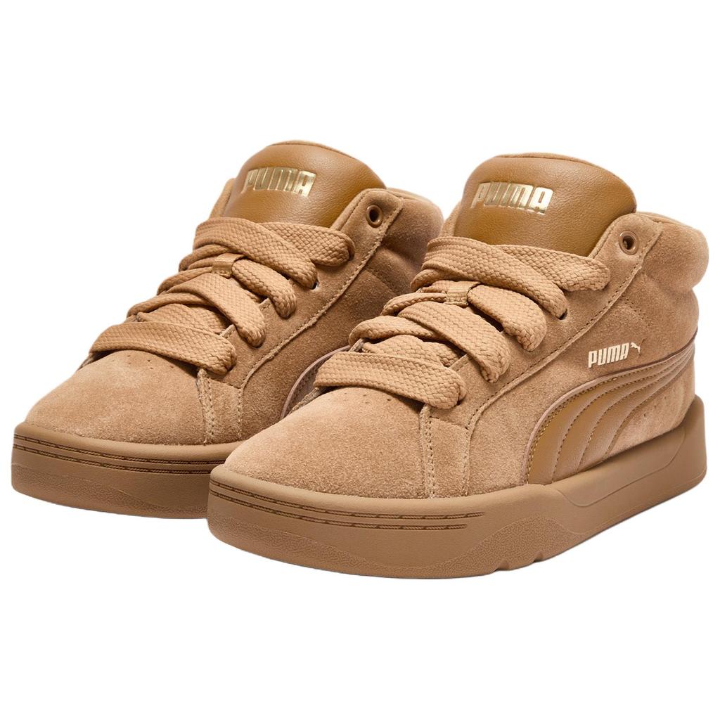PUMA Park Lifestyle Skate Shoes Unisex High Top Wheat Brown