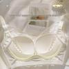 Women's Front Buckle Push-Up Lace Bra with Side Support, Anti-Sagging for Small Chest