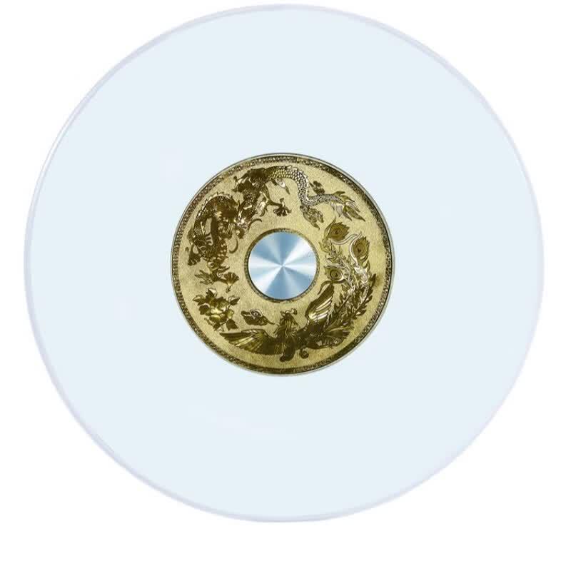 Xunjue Tempered Glass Dining Table Turntable Diameter 95cm