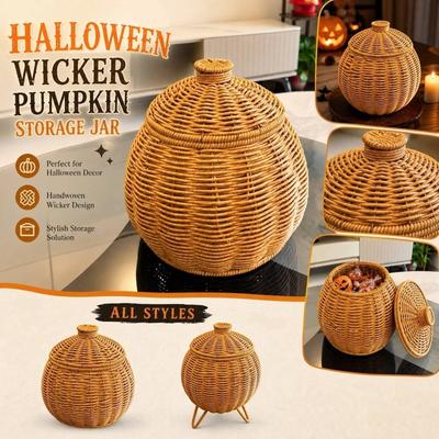 Halloween Dekorative Kürbis Aufbewahrungsglas mit Fake-Design für Heimdekoration