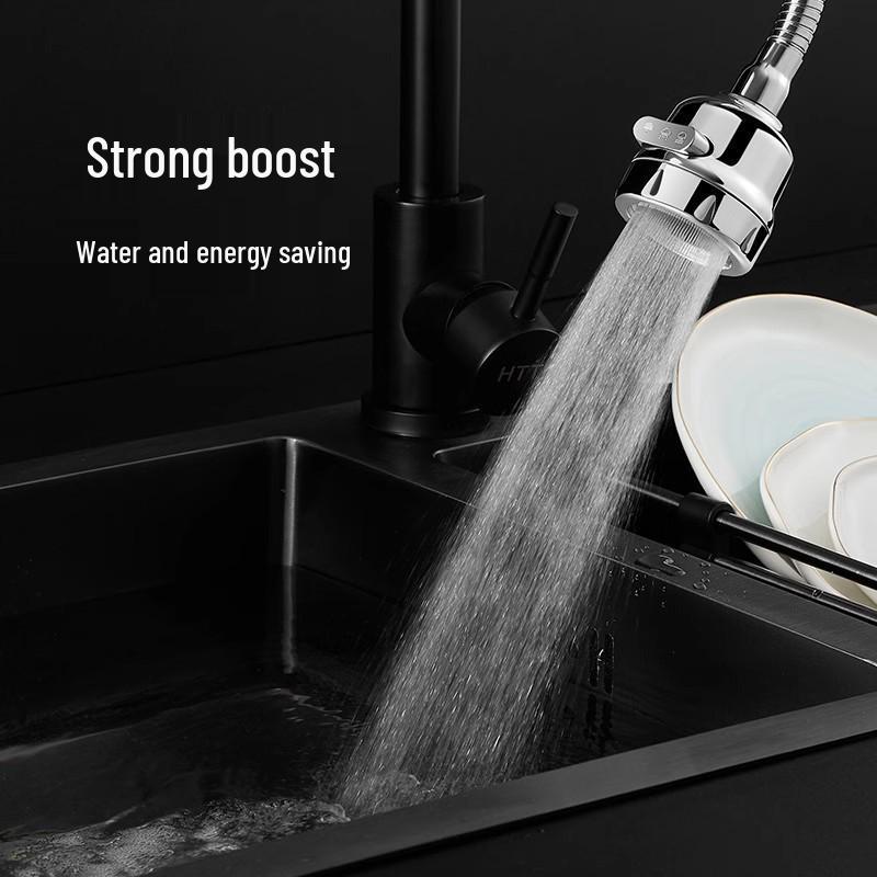 Універсальний подовжувач крана з захистом від бризок і 3-швидкісним регулюванням для кухні та ванної