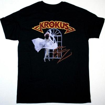 Krokus Band THE BLITZ TOUR Schwarzes Shirt Klassisch Unisex S-5XL