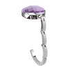 Foldable Hangbag Hook Crystal Alloy Round Shape Table Hook Desk Hanger Purse Bag Hook Holder for Hanging