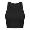 Women's High Neck Sports Vest with Chest Pad