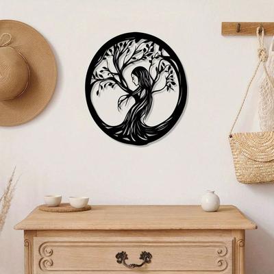 Antique Metal Tree of Life Wall Panel for Bedroom Gift for Women