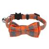 Adjustable Cat Collar Plaid Bowtie Collar Cute Kitten Collar  Pets