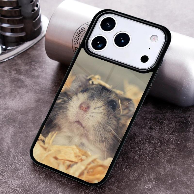 Cute Adorable Hamster Phone Case For iPhone 17 16 15 14 13 12 11 Pro Max Plus 17Air Soft Silicone Cover