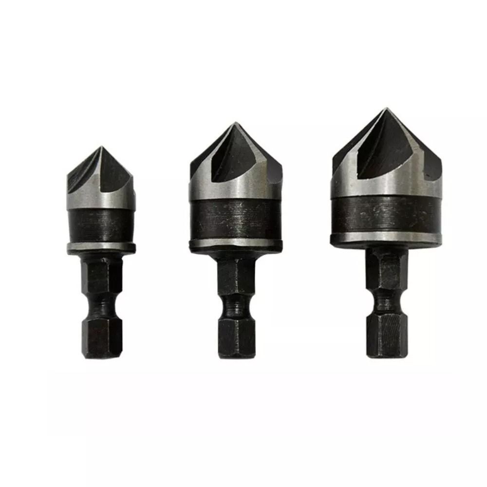 Chamfering Tool Woodworking Hole Opener 90 Degree Hole Opener Bit Portable Chamfer Drill Bit