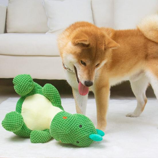 Hund Plüsch Dinosaurier Spielzeug Interaktives Kauspielzeug Weiches Quietschendes Hund Kuscheltier Welpen Zahnungsspielzeug