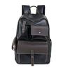 Schoolbag Hong Kong style retro backpack autumn and winter new simple PU large capacity student schoolbag versatile travel leisure backpack
