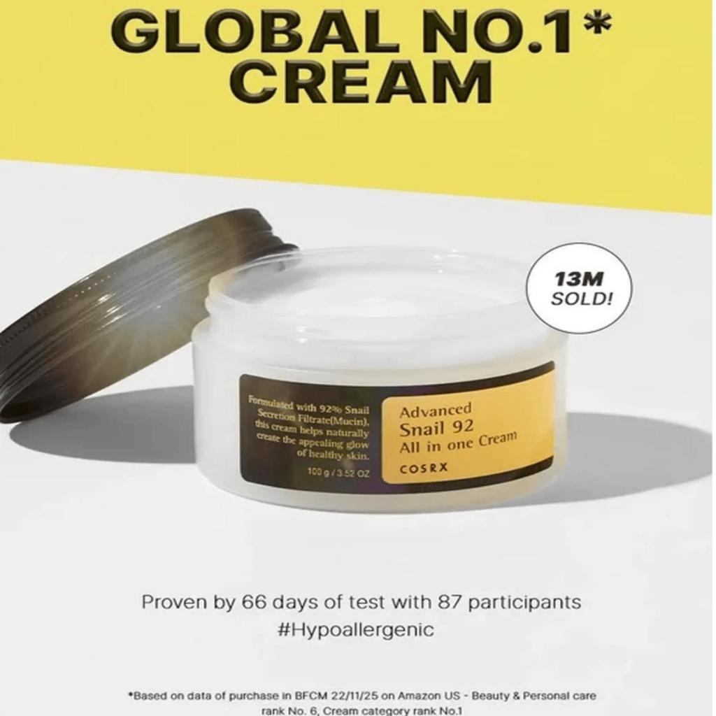 COSRX Advanced Snail 92 All In One Cream 100mL