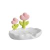 Plastic Portable Cut Flower Shape Soap Dishes Soap Box Household Bathroom Drain Soap Tray Bathroom Soap Box Gadgets Soap Holder