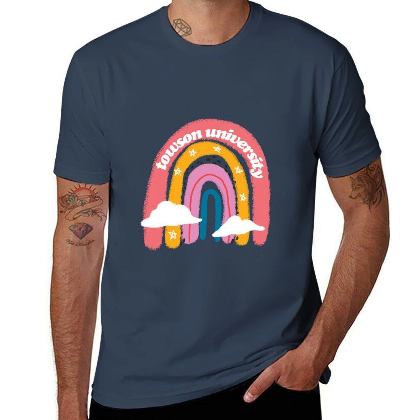 Towson University Retro Aesthetic TShirt Work Wear Lightweight Tee S