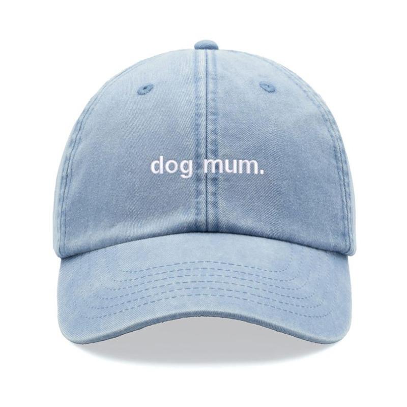 1pc "dog Mum. " Vintage Washed Baseball Caps,Unisex Dad Hat Low Profile Adjustable Suitable for Outdoor Sports Holiady Party
