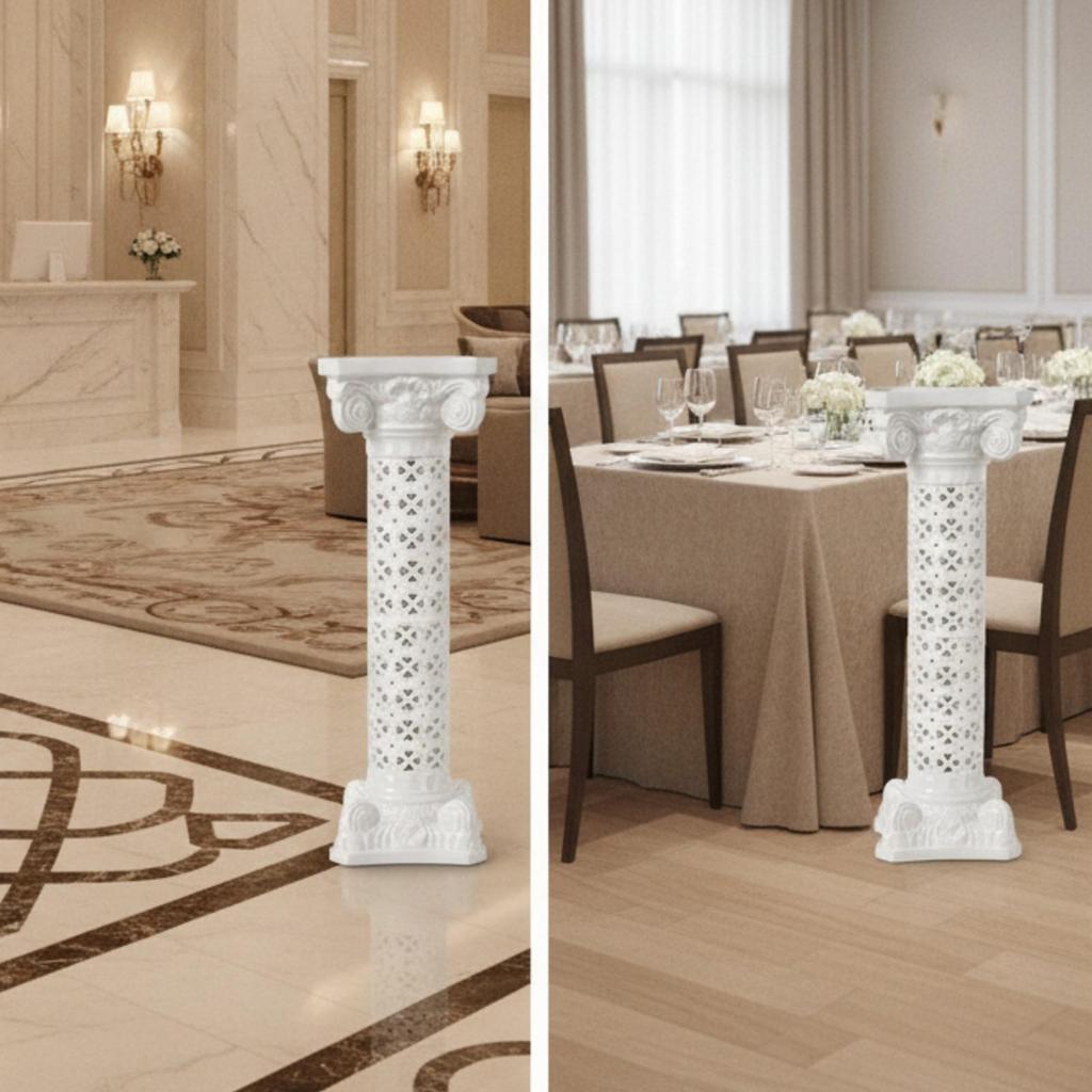 4 Pieces Hollow Roman Pillar Ornate Wedding Column Classic for Event Decorators