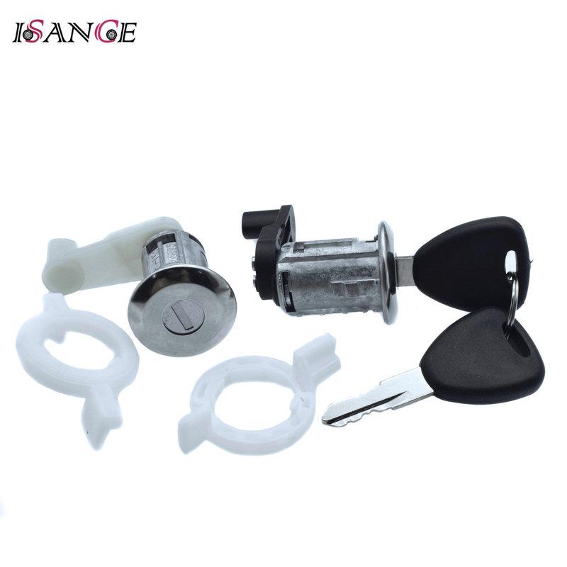 Door Lock Cylinder 2 Key Left Right LH RH For Renault Clio 1998 1999 2000 2001 2002 2003 2004 2005 & Megane Scenic Master Thalia