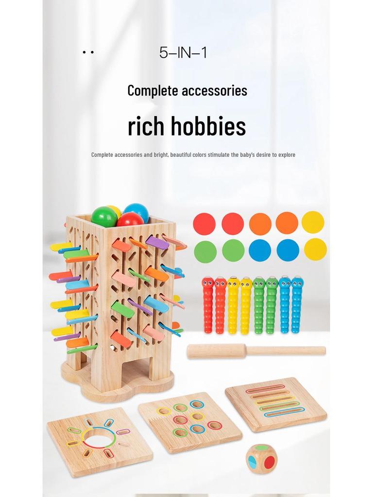 Wooden Balance Sticks Educational Puzzle Game for Toddlers and Parents