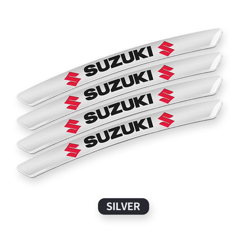 4 buc. Autocolant Logo Aluminiu Butuc Jantă Roată Mașină Decorațiune Mașină Pentru Suzuki Celerio black