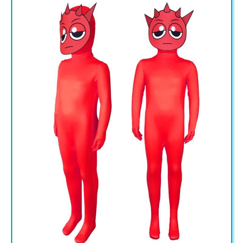 Cosplay Incredibox Sprunki Costume Costume Full Body Game Performance Jumpsuit