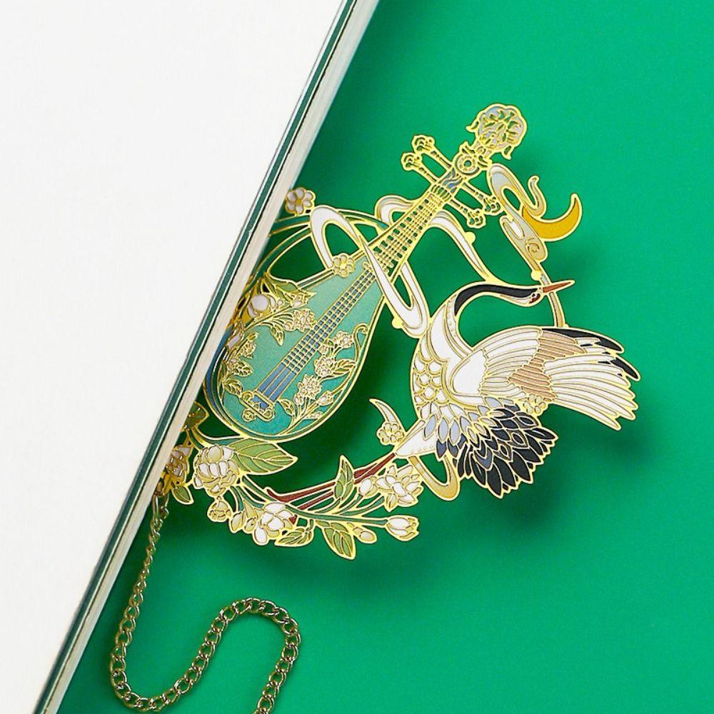 Tassel Pendant Chinese Beasts Bookmark Creative Metal Bookmark Hollow Metal Bookmarks Student Gift