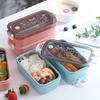 304 Stainless Steel Kids' Insulated Double-Layer Bento Lunch Box for Kindergarten or Students