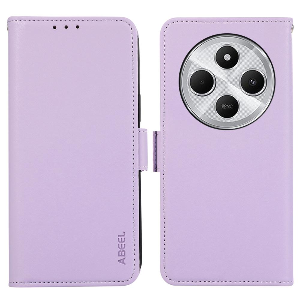 ABEEL For Xiaomi Poco C75 4G/Redmi 14R 5G/14C 4G Case Leather Phone Cover with RFID Blocking Wallet