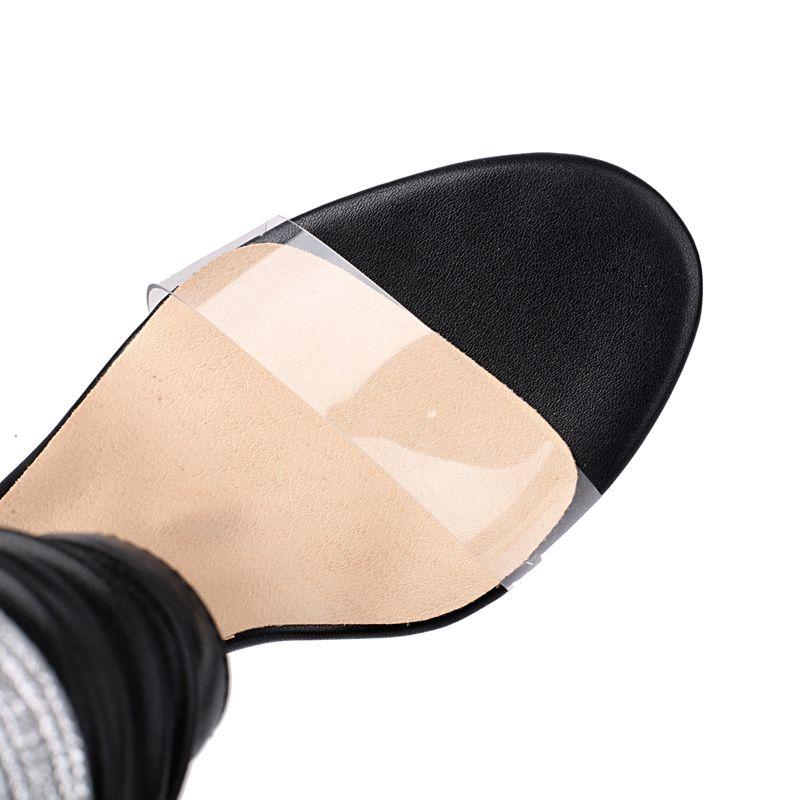 2025 Luxury Sexy Women Sandals Peep Toe Stiletto 10.5cm Lace Up Big Size 45 46 47 48 Fashion Party Shoes Thin Heels