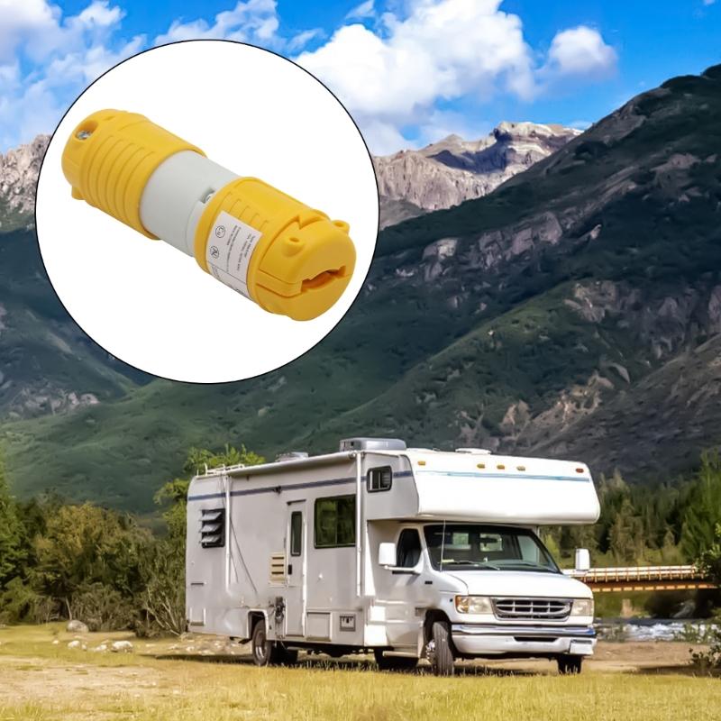 15A 125V Electrical Power Socket Plug, Easy Screw In Assembly for Household Office Garden Garage Equipment Workshop Tool