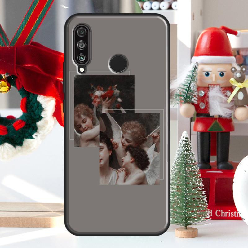 Cute Angels Aesthetic Aesthetics For Huawei Nova Y73 Y60 Y70 Y90 Y72 Y61 Y91 7i 8i 11i 12i 12s 9 10 SE P20 P30 P40 Lite Case