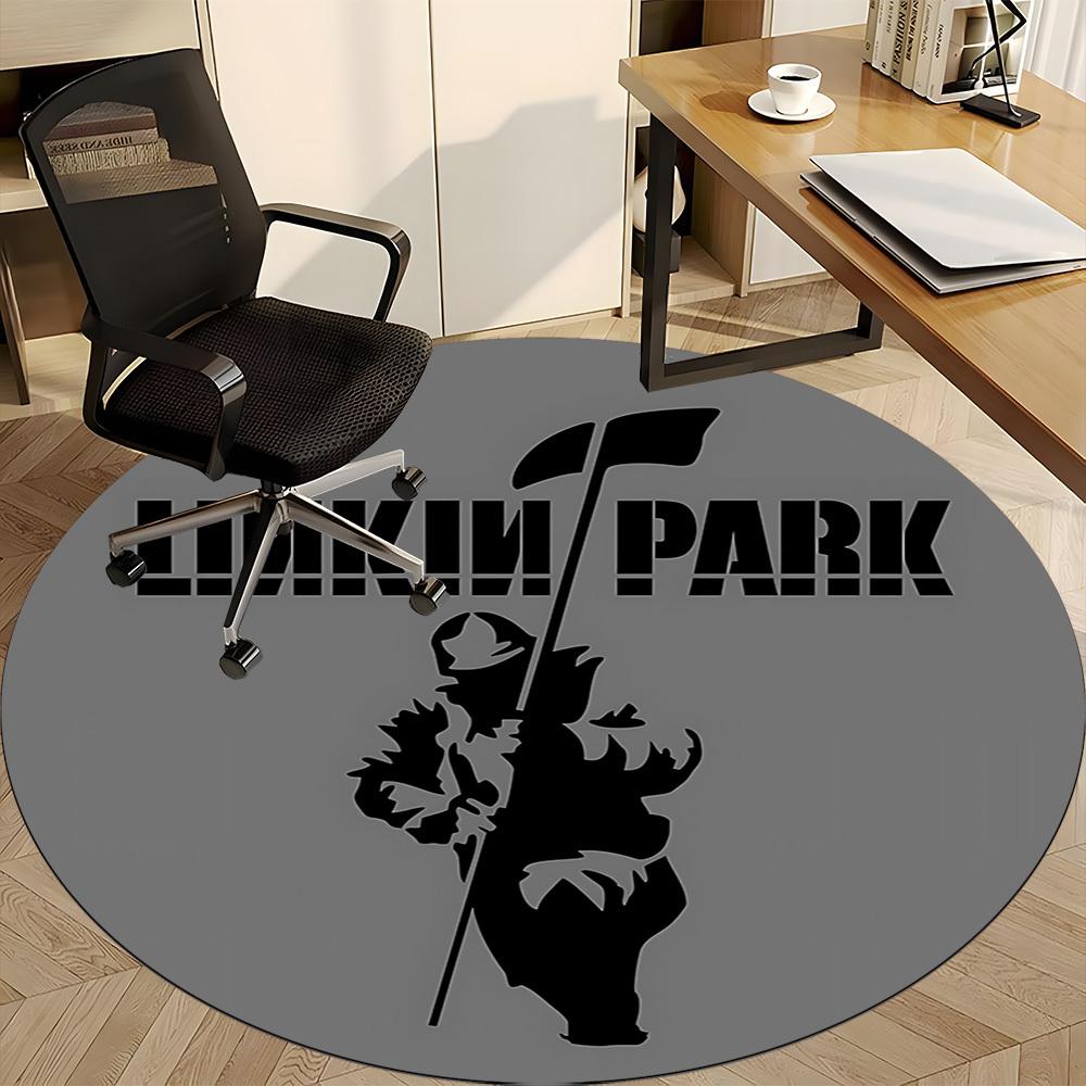 1pc Linkin Park Band LogoChair Carpet for Office, Non-slip, Soft and Durable Office Rug for Interior Decoration, Perfect for Office Yy250925095