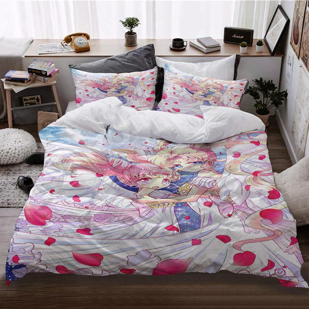 

Cartoon Feng Shui Ice Moon Printing Bed Three-Piece Digital Printing Quilt Cover Pillowcase Sheet 135*200