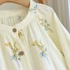 Women's Pajamas Underwear Set Nighty for Women Homewear Autumn Long Sleeve Sleepwear Cotton Two-Piece Ladies Nightie
