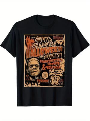 Vintage Punk Rock Monster Mummie Horrorfilm Fan Halloween T-shirt, gewicht 220g.