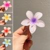 Haarkralle Transparent Farbverlauf Blütenform Haarspange Anti-Rutsch Zähne Hinterkopf Haarkralle Vielseitiges Haaraccessoire