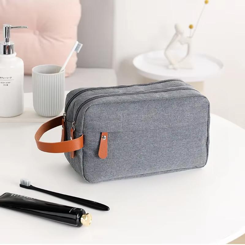 

Fashionable New Large Capacity Toiletry Bag, Portable Storage Bag, Foldable Hanging Men s Travel Handbag сірий